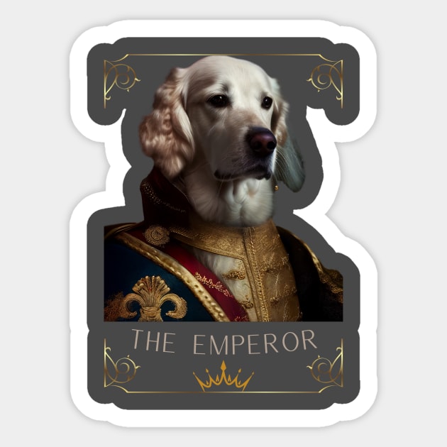 THE EMPEROR DOG Sticker by INNOVA CREATIONS